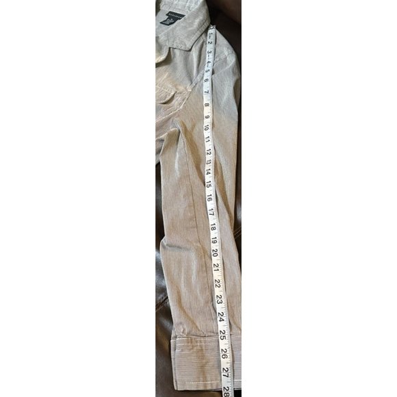 Rafaella Blue & White Striped Single-Breasted Jacket Button-Down Women's Size 10 - Picture 14 of 14